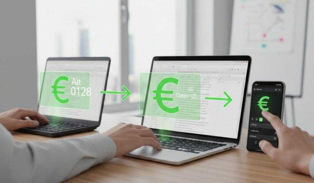 Euro Teken Op Toetsenbord