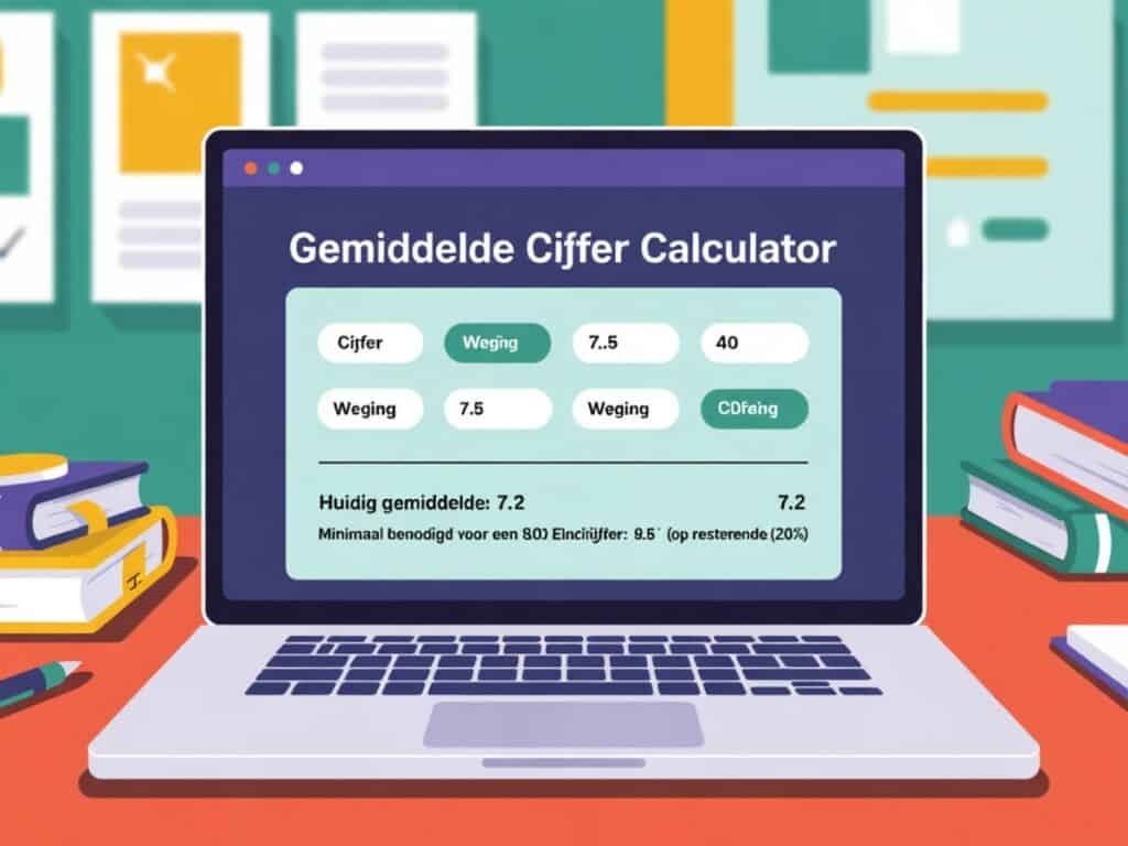 gemiddelde cijfer berekenen