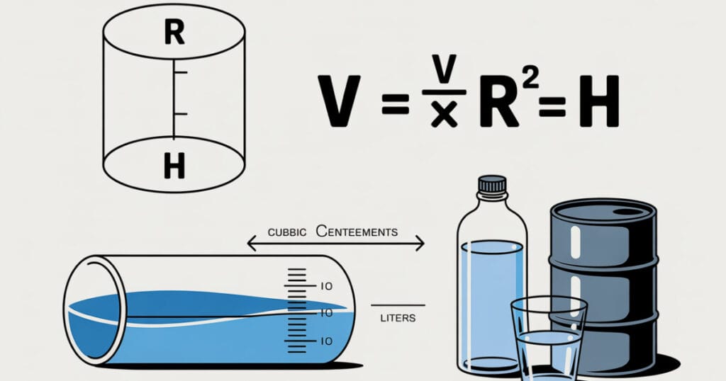 Bereken zelf het volume van een cilinder