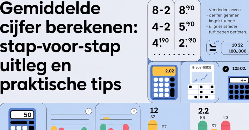 Gemiddelde Cijfer Berekenen: Stap-voor-Stap Uitleg en Praktische Tips
