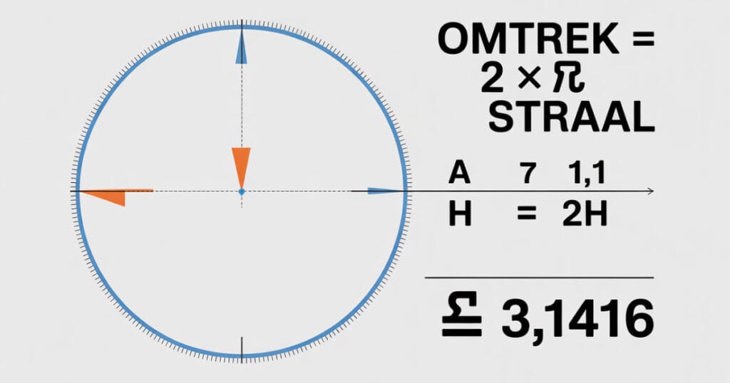 Omtrek van cirkel berekenen complete stap voor stap uitleg voor elke goede leerling