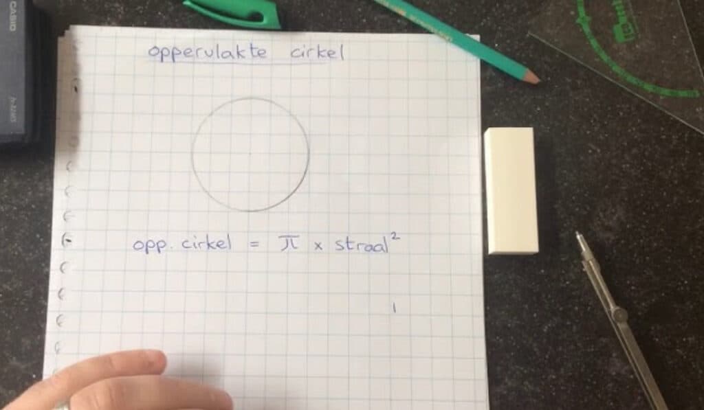 Omtrek cirkel berekenen