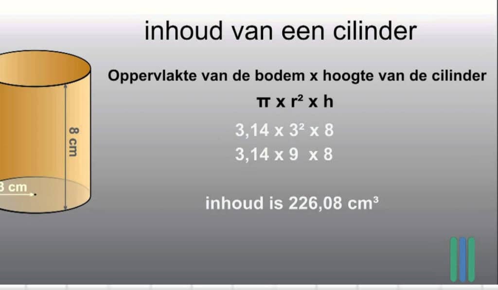 Inhoud cilinder berekenen – formule, voorbeelden en tips