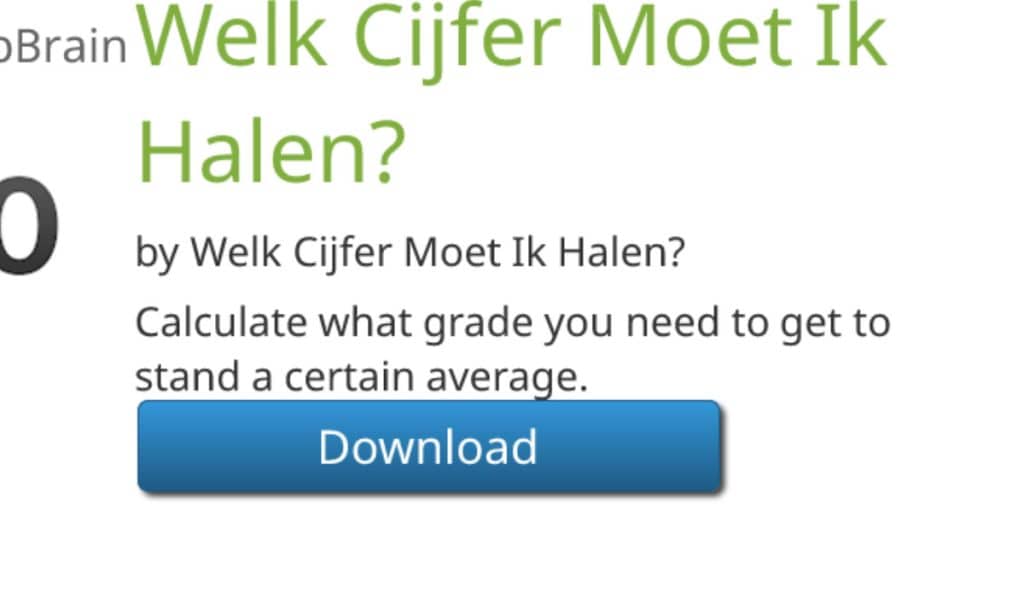 Welk Cijfer Moet Je Halen 