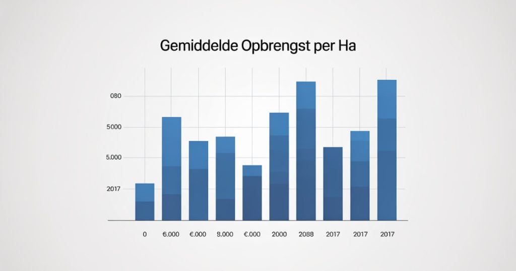 Gemiddelde opbrengst per hectare berekenen