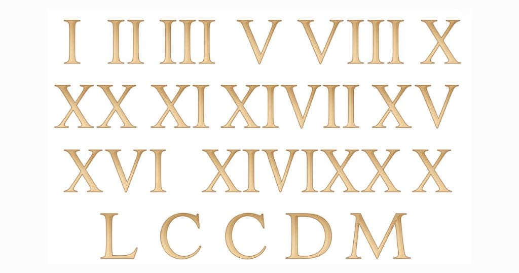 Romeinse cijfers