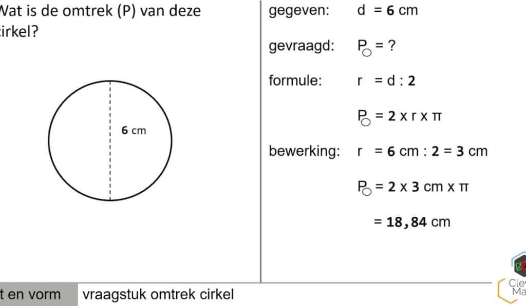 Omtrek cirkel berekenen: formule, uitleg en calculator