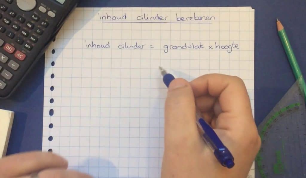 Inhoud van een cilinder berekenen